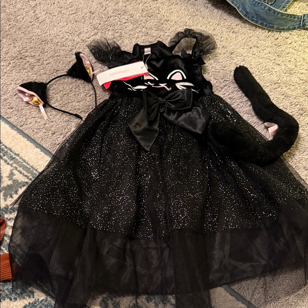 Cat & Jack Sparkly Black Cat Costume